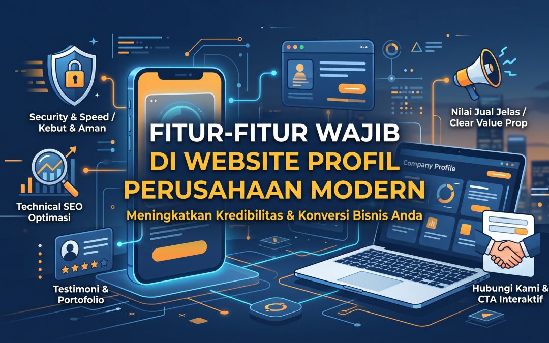 Fitur-Fitur Wajib di Website Profil Perusahaan (Company Profile) Modern